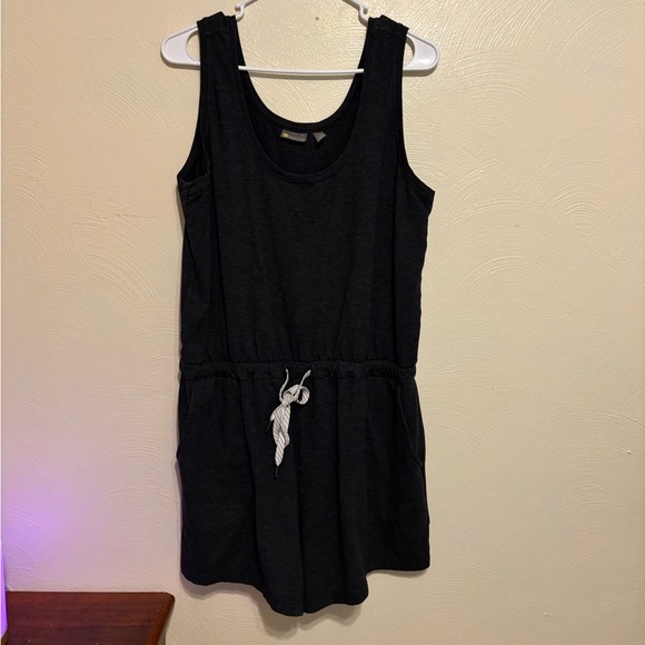 Zella Charcoal Sleeveless Romper - Picture 1 of 7